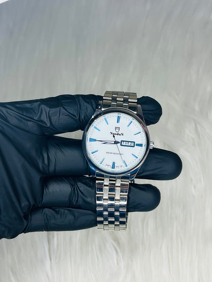 NuoduN Silver Watch – Timeless Elegance, Modern Precision